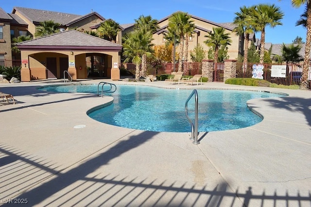 8250 N Grand Canyon Dr Unit 2154, Las Vegas, NV 89166 - community pool featuring fence, a patio area, and a gazebo