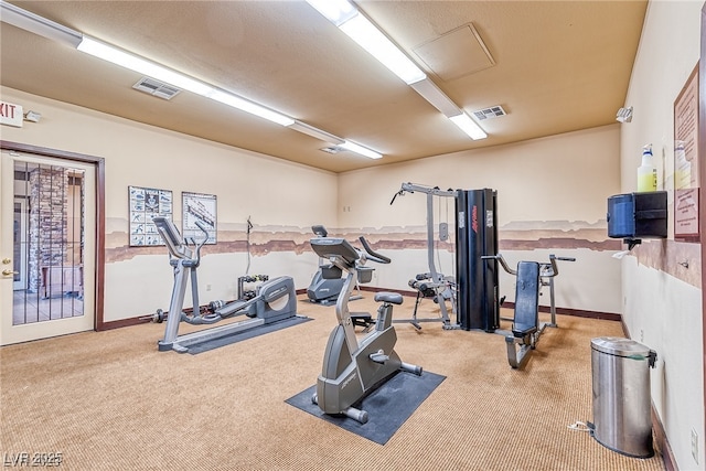 8250 N Grand Canyon Dr Unit 2154, Las Vegas, NV 89166 - workout room featuring carpet and baseboards