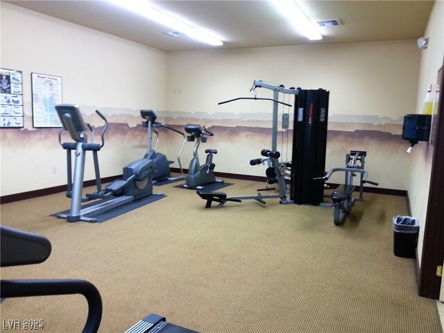 8250 N Grand Canyon Dr Unit 2154, Las Vegas, NV 89166 - exercise room with carpet flooring and baseboards