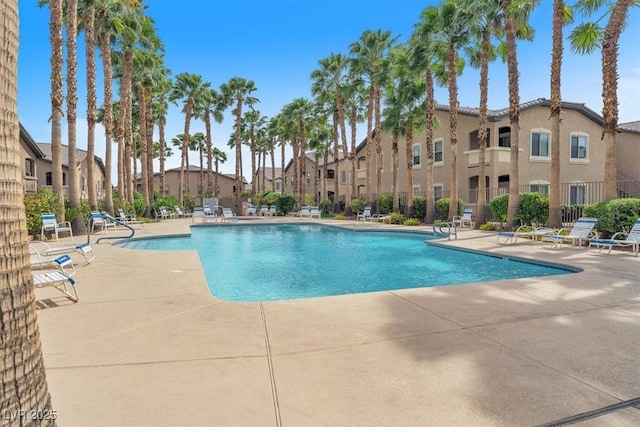 8985 S Durango Dr Unit 1110, Las Vegas, NV 89113 - community pool with a patio and a residential view