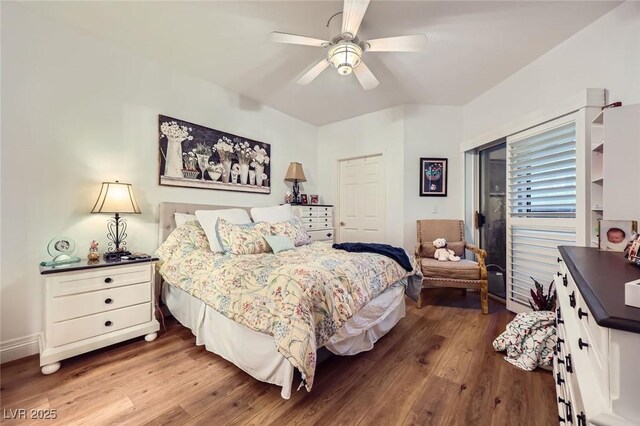 2050 W Warm Springs Rd Unit 3211, Henderson, NV 89014 - bedroom with wood finished floors and ceiling fan