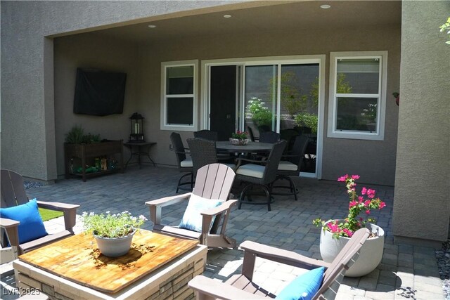 view of patio / terrace featuring outdoor dining space