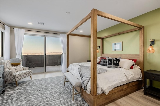 436 Crown Mesa Ave, Las Vegas, NV 89138 - bedroom with wood finished floors and access to exterior
