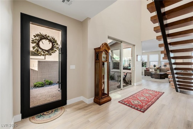 436 Crown Mesa Ave, Las Vegas, NV 89138 - entrance foyer with wood finished floors and baseboards