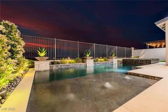 436 Crown Mesa Ave, Las Vegas, NV 89138 - view of swimming pool featuring a fenced backyard and a patio area