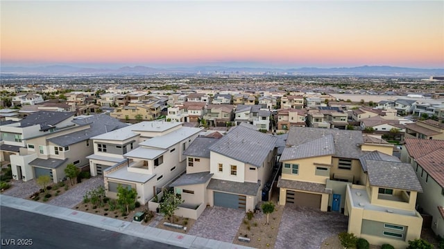 436 Crown Mesa Ave, Las Vegas, NV 89138 - aerial perspective of suburban area featuring mountains