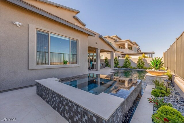 436 Crown Mesa Ave, Las Vegas, NV 89138 - view of swimming pool with a fenced backyard and a patio