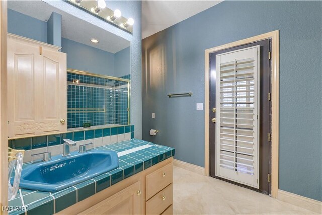 1931 Pago Ct, Las Vegas, NV 89117 - full bath featuring vanity and tiled shower