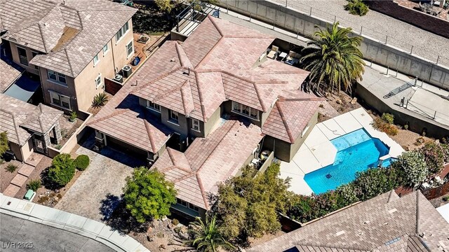 10520 Maystar Ln, Las Vegas, NV 89135 - aerial view of a pool