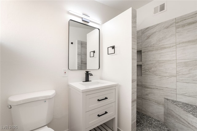 6205 Hargrove Ave, Las Vegas, NV 89107 - full bath with toilet, vanity, and tiled shower