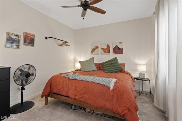 9710 Hiking Ave, Las Vegas, NV 89166 - carpeted bedroom with baseboards and a ceiling fan