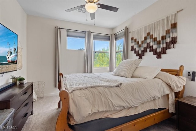 9710 Hiking Ave, Las Vegas, NV 89166 - bedroom with carpet, ceiling fan, and baseboards