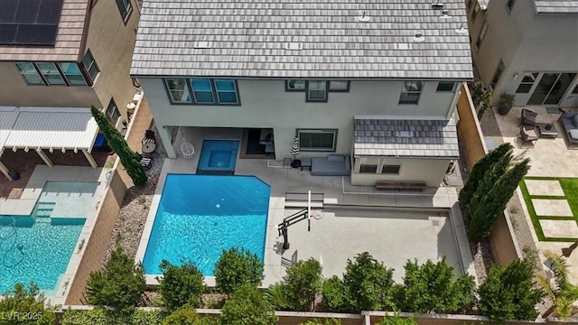 9710 Hiking Ave, Las Vegas, NV 89166 - view of subject property featuring a pool