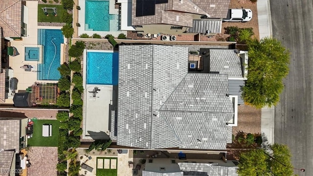 9710 Hiking Ave, Las Vegas, NV 89166 - aerial view of a pool area