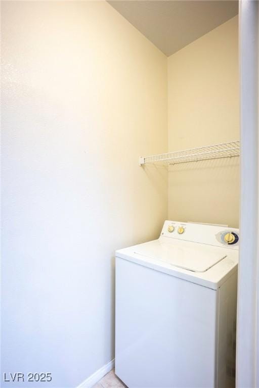 8555 W Russell Rd Unit 2020, Las Vegas, NV 89113 - laundry area with washer / clothes dryer and baseboards
