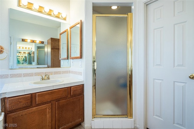 10140 W Tropical Pkwy, Las Vegas, NV 89149 - full bathroom featuring a stall shower and vanity