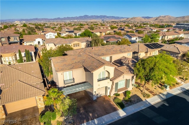10002 Trapper Mountain St, Las Vegas, NV 89178 - aerial perspective of suburban area with a mountainous background