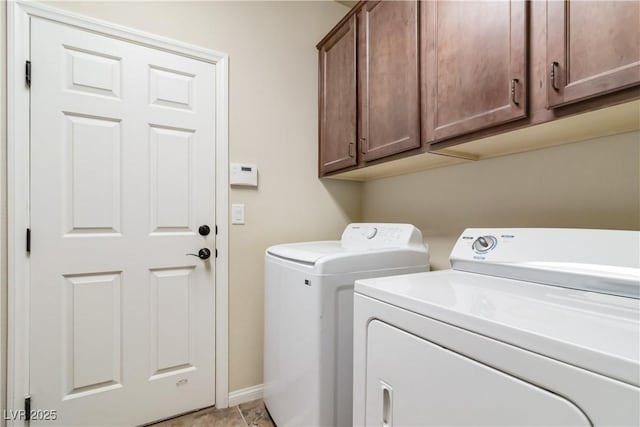 8275 Old Creek Ranch St, Las Vegas, NV 89139 - washroom with washing machine and dryer, cabinet space, and baseboards