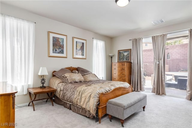 8275 Old Creek Ranch St, Las Vegas, NV 89139 - bedroom featuring light colored carpet and access to outside