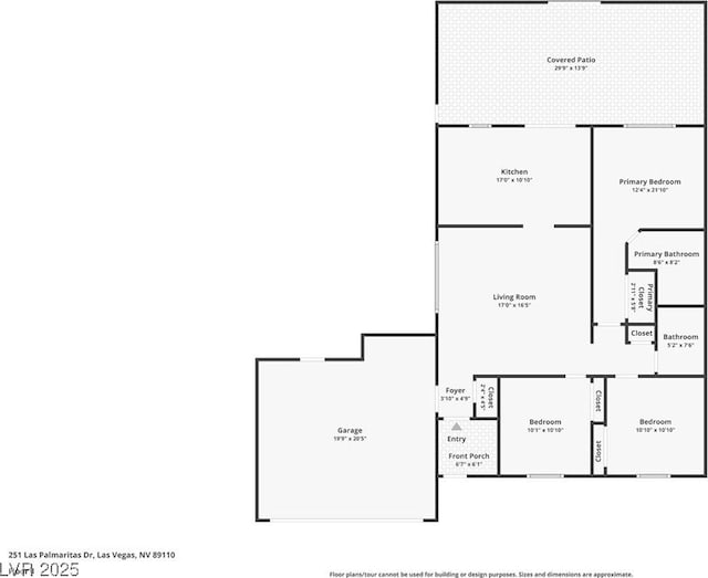 251 Las Palmaritas Dr, Las Vegas, NV 89110 - property floor plan