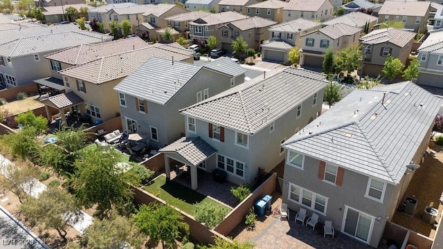 aerial view of residential area