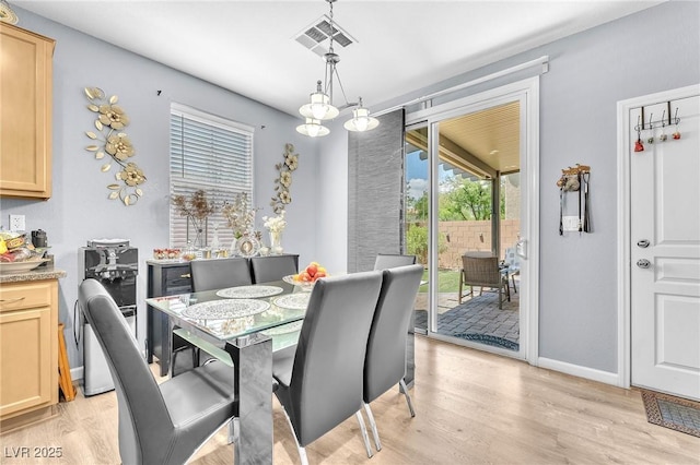 7115 Hickory Post Ave, Las Vegas, NV 89179 - dining space with light wood-style floors and baseboards
