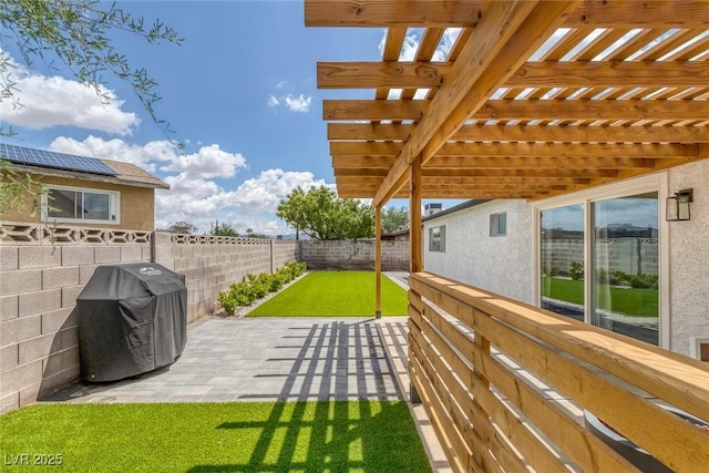 325 Heather Dr, Henderson, NV 89002 - view of yard featuring a pergola and a patio area