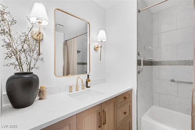 325 Heather Dr, Henderson, NV 89002 - full bath with vanity and shower / bath combo