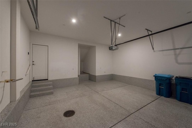 6145 May River St, Las Vegas, NV 89148 - garage featuring a garage door opener and recessed lighting