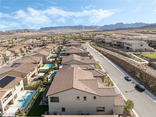 212 Harris Peak St, Las Vegas, NV 89138 - aerial perspective of suburban area with a mountain backdrop