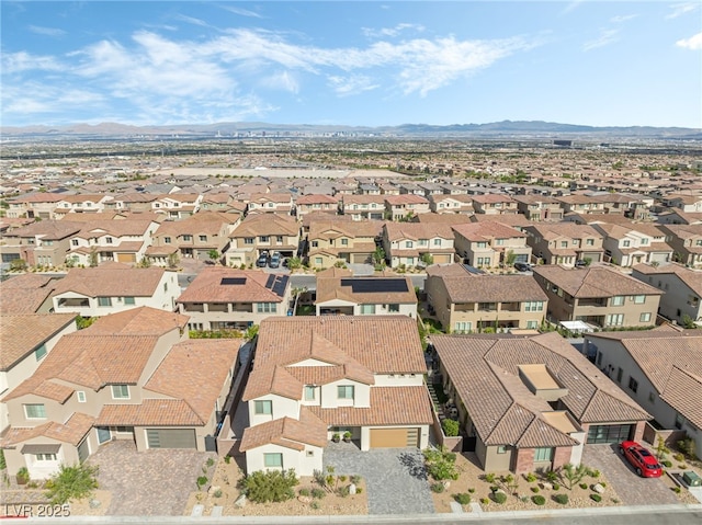 212 Harris Peak St, Las Vegas, NV 89138 - aerial perspective of suburban area featuring a mountain backdrop