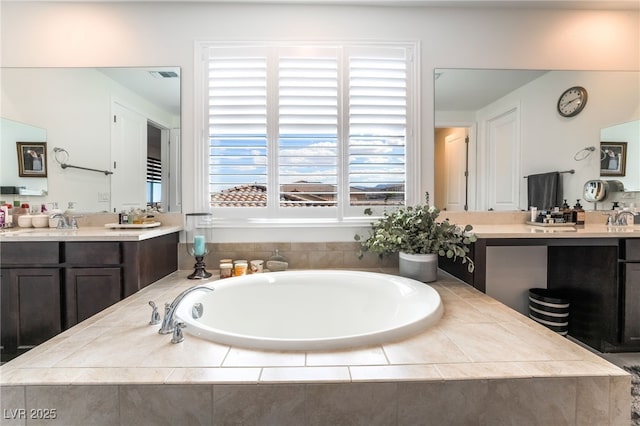 212 Harris Peak St, Las Vegas, NV 89138 - full bathroom featuring vanity and a garden tub