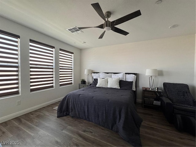 212 Harris Peak St, Las Vegas, NV 89138 - bedroom with wood finished floors and a ceiling fan
