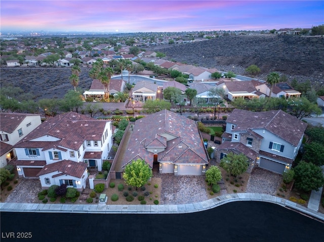2116 Canvas Edge Dr, Henderson, NV 89044 - aerial view at dusk of a residential view