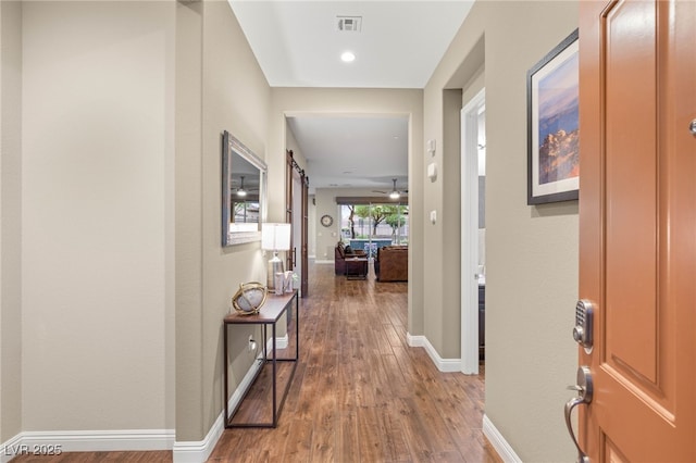 2116 Canvas Edge Dr, Henderson, NV 89044 - hall featuring wood finished floors and baseboards