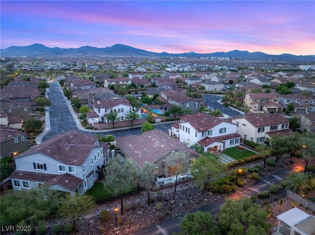 2116 Canvas Edge Dr, Henderson, NV 89044 - aerial view of residential area with a mountain backdrop