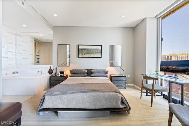 3726 Las Vegas Blvd Unit 2410, Las Vegas, NV 89158 - bedroom with light colored carpet and recessed lighting