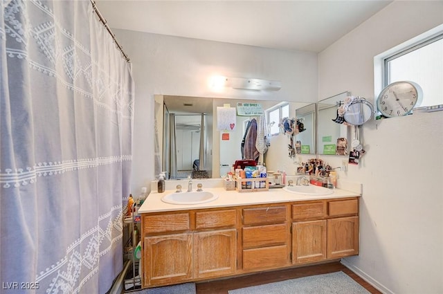 3138 White Rose Way, Henderson, NV 89014 - bathroom featuring double vanity and plenty of natural light