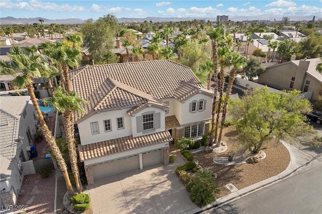 253 White Willow Ave, Las Vegas, NV 89123 - aerial perspective of suburban area featuring mountains