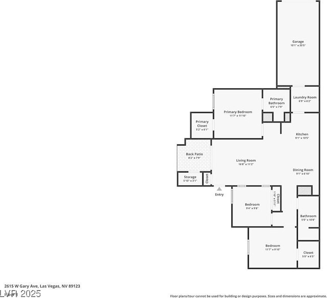 2615 W Gary Ave Unit 1041, Las Vegas, NV 89123 - room layout