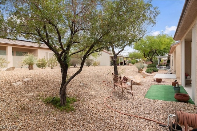 view of yard with a patio