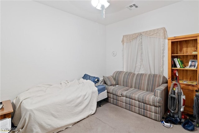 bedroom with carpet