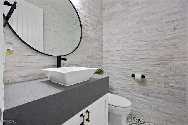 4220 San Alivia Ct, Las Vegas, NV 89141 - half bathroom with toilet and vanity