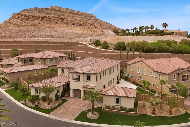 4220 San Alivia Ct, Las Vegas, NV 89141 - aerial view of residential area with mountains