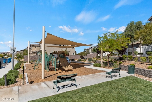 3709 Neblina Dr, Henderson, NV 89052 - community jungle gym featuring a lawn