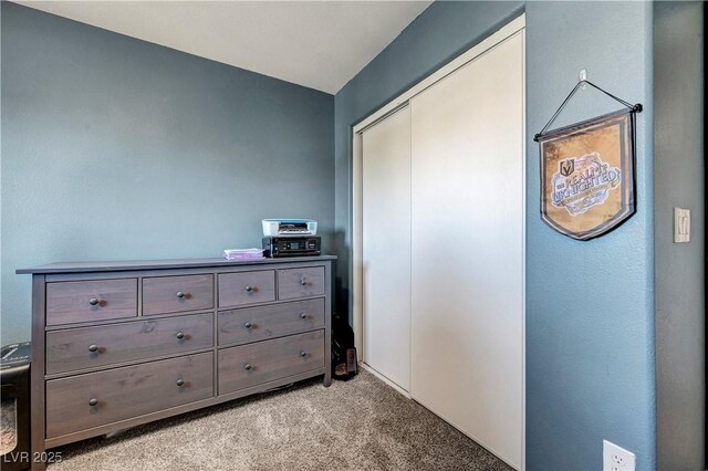 9065 Adorable Ave, Las Vegas, NV 89149 - bedroom with light colored carpet and a closet