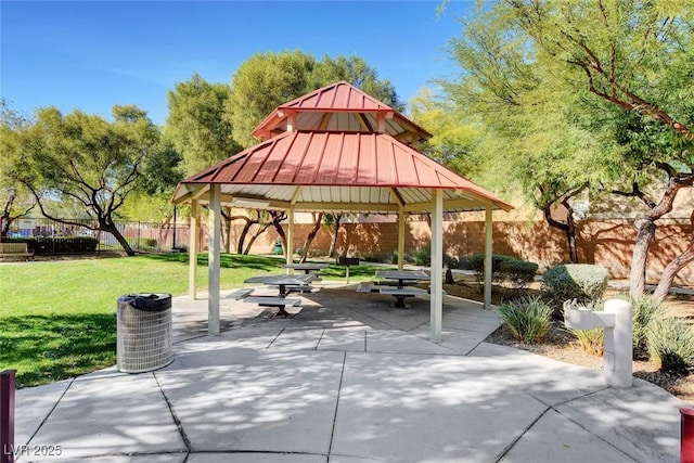 9065 Adorable Ave, Las Vegas, NV 89149 - surrounding community with a gazebo and a patio area