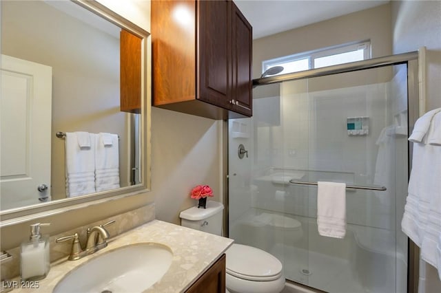 7520 Fontera Ct, Las Vegas, NV 89139 - full bath with a shower stall, toilet, and vanity