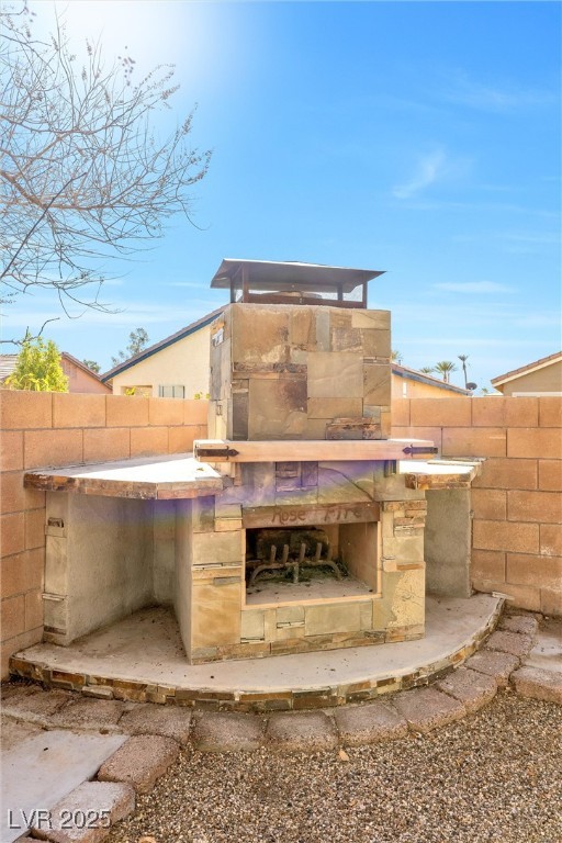 view of patio / terrace with fence