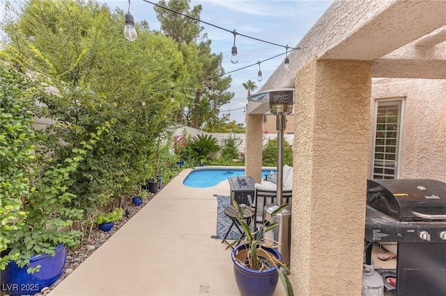 53 Grossinger Ct, Henderson, NV 89074 - view of pool with a fenced backyard and area for grilling